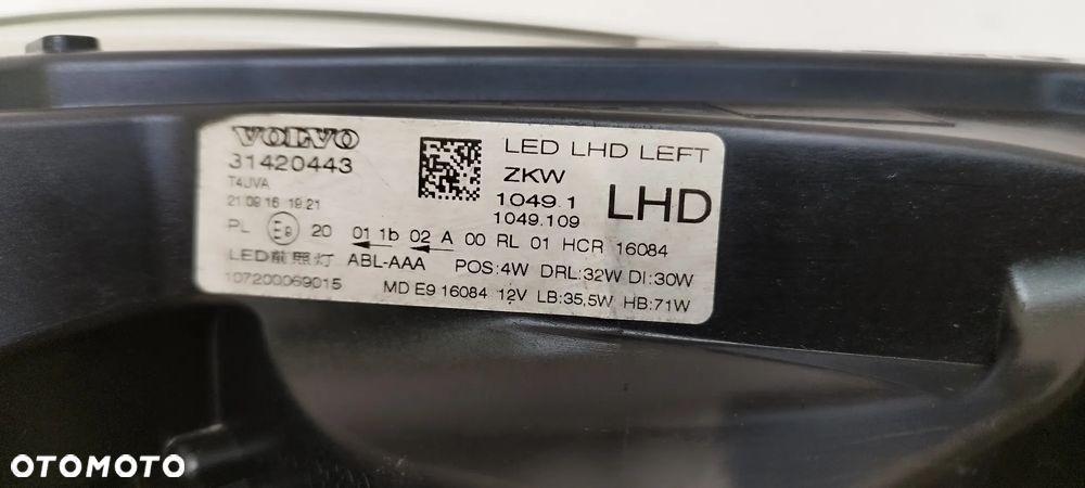 Vw Passat B9 2023- IQ Full Led Matrix Lewa Idealna Oryginał 3J1941035 - 7