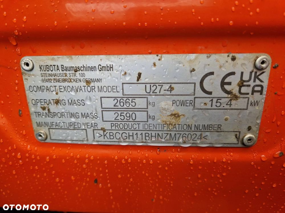 Kubota U 27-4 jak JCB CAT WACKER R418 - 9