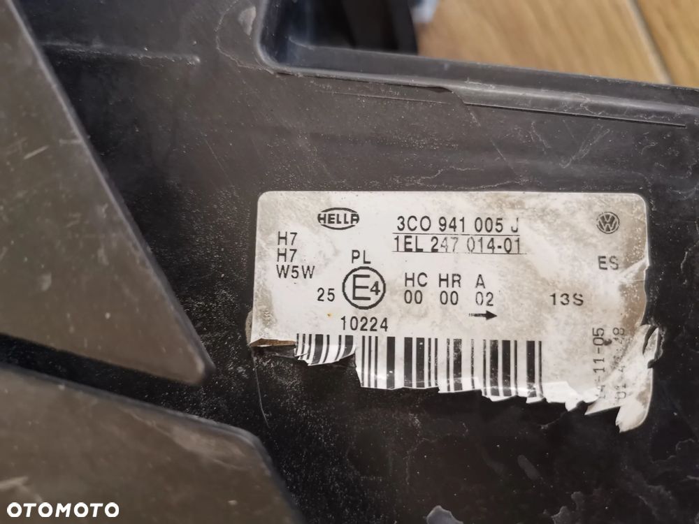 Lampa Lewy Przód Volkswagen Passat B6 05-10 3C0941005J - 6