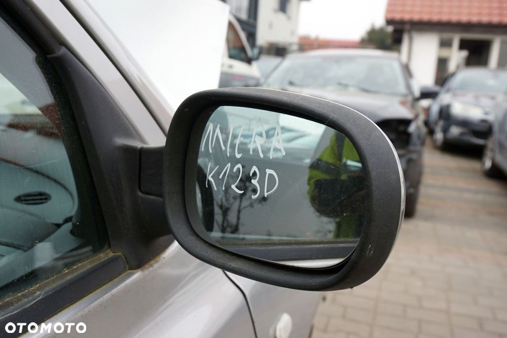 LUSTERKO ELEKTRYCZNE PRAWE MICRA K12 KY0 96301-AX901 SREBRNY NISSAN 2003-2007 - 2