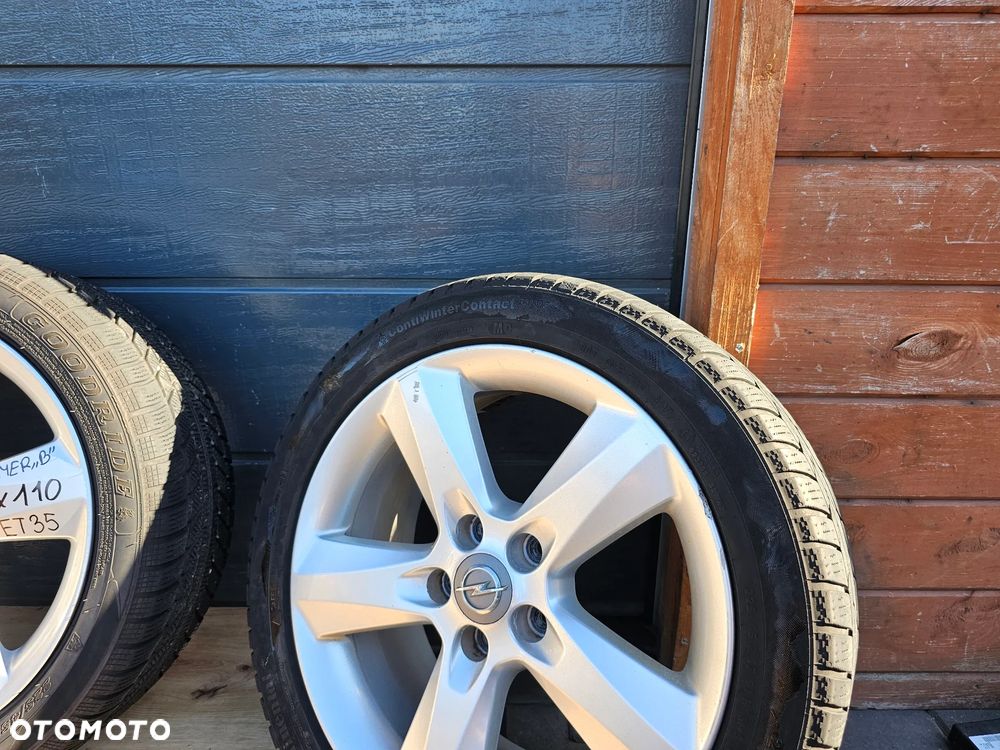 KOŁA FELGI ALUMINIOWE OPONY OPEL VECTRA C ASTRA H ZAFIRA B MERIVA B SIGNUM 17" 7J 5x110 ET35 225/45/17 - 2