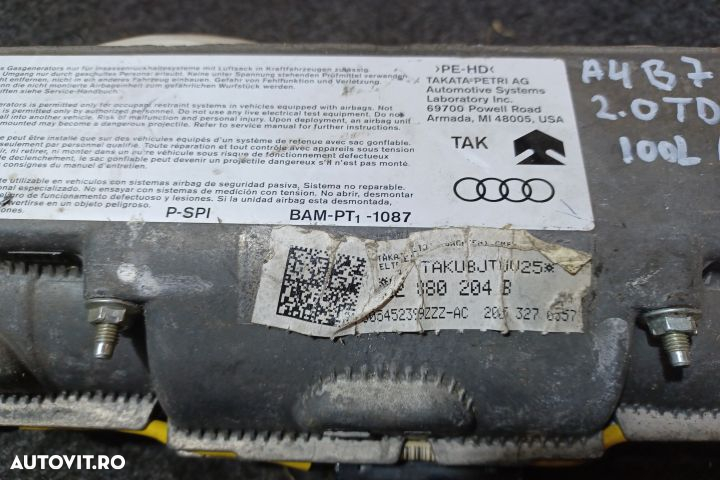 Airbag pasager 8E1880204B Audi A4 B7 [2004 - 2008] Avant wagon 5-usi - 3