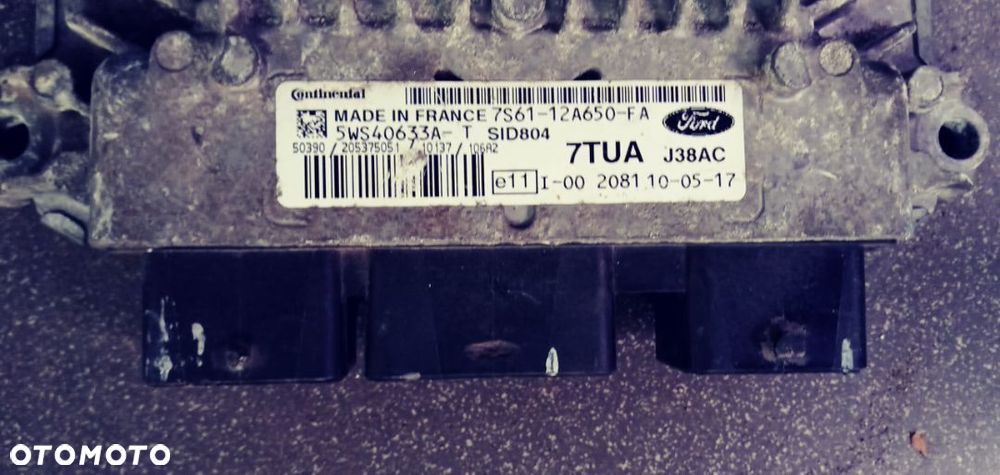 Komputer Sterownik  Silnika  Ford FUSION 7S6112A650FA - 2