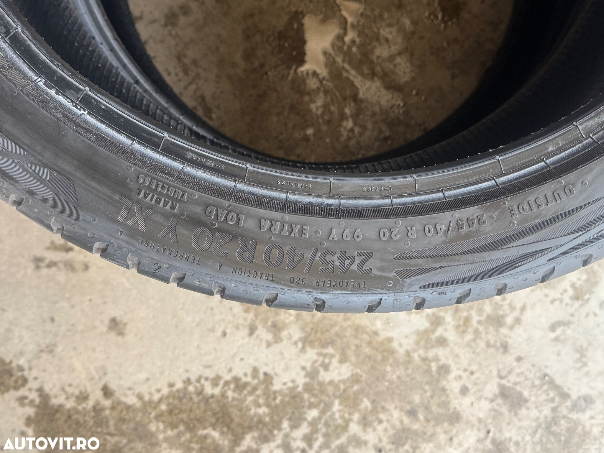 Vând 4 anvelope 245/40/20 continental de vară ca noi - 6