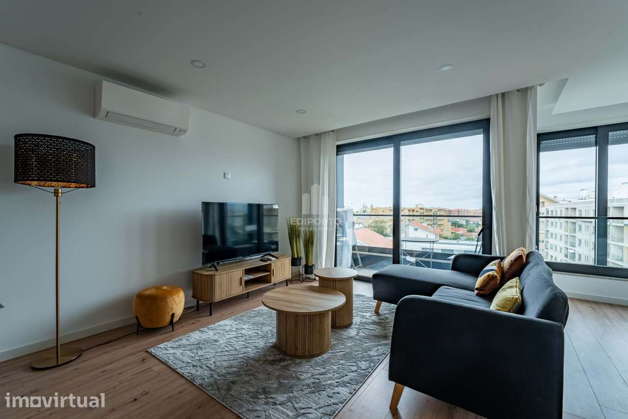 Apartmento T2 novo e mobilado c/suite, box e varandas à praia de Canid - Grande imagem: 2/20
