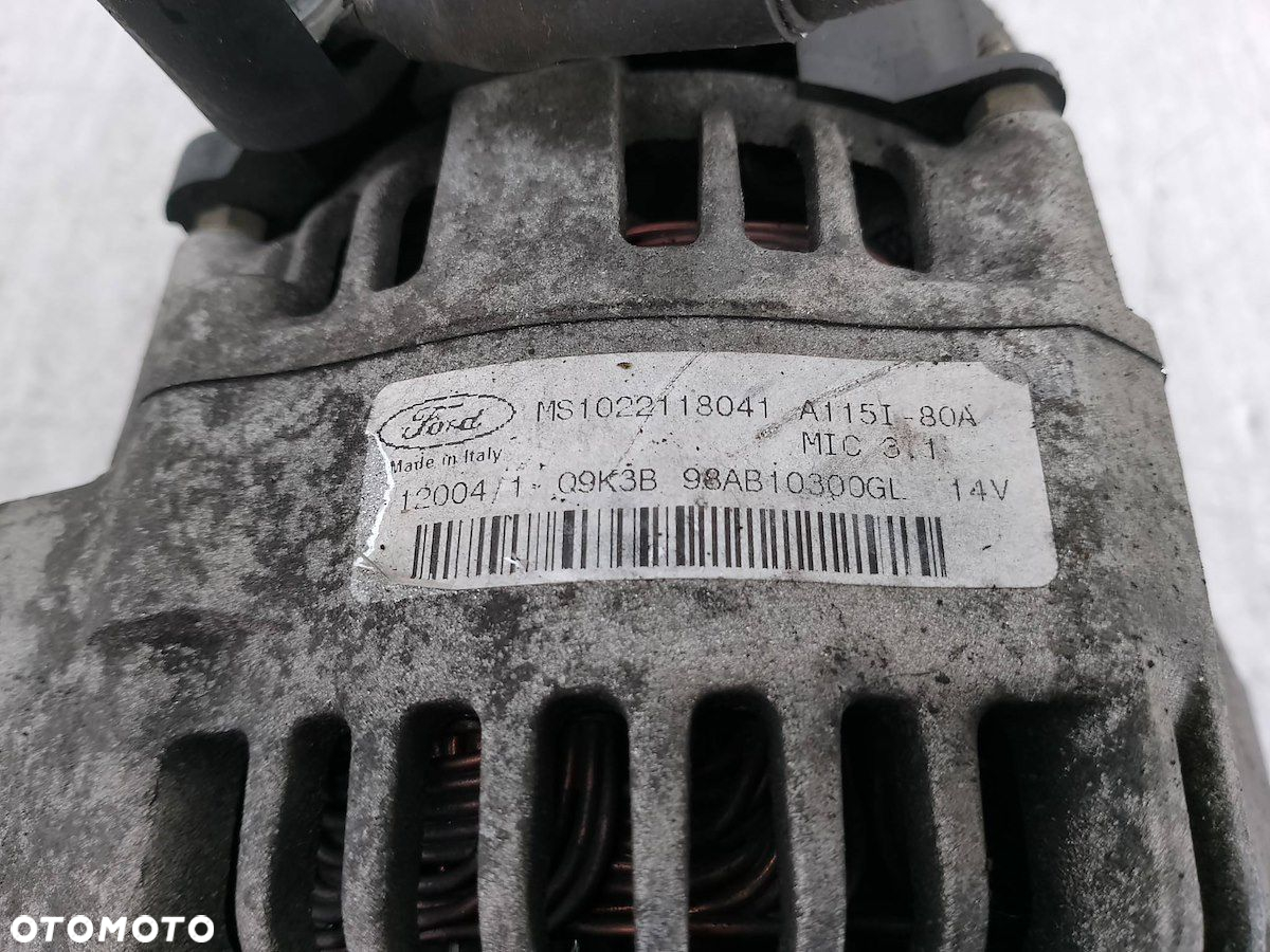 ALTERNATOR FORD FOCUS C-MAX MS1022118041 A115I-80A  98AB10300GL 1.6 16V - 4