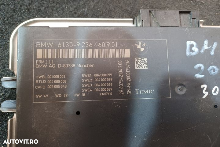 Calculator lumini 9236460 6135-9236460901 9236460 6135-9236460901 BMW - 3
