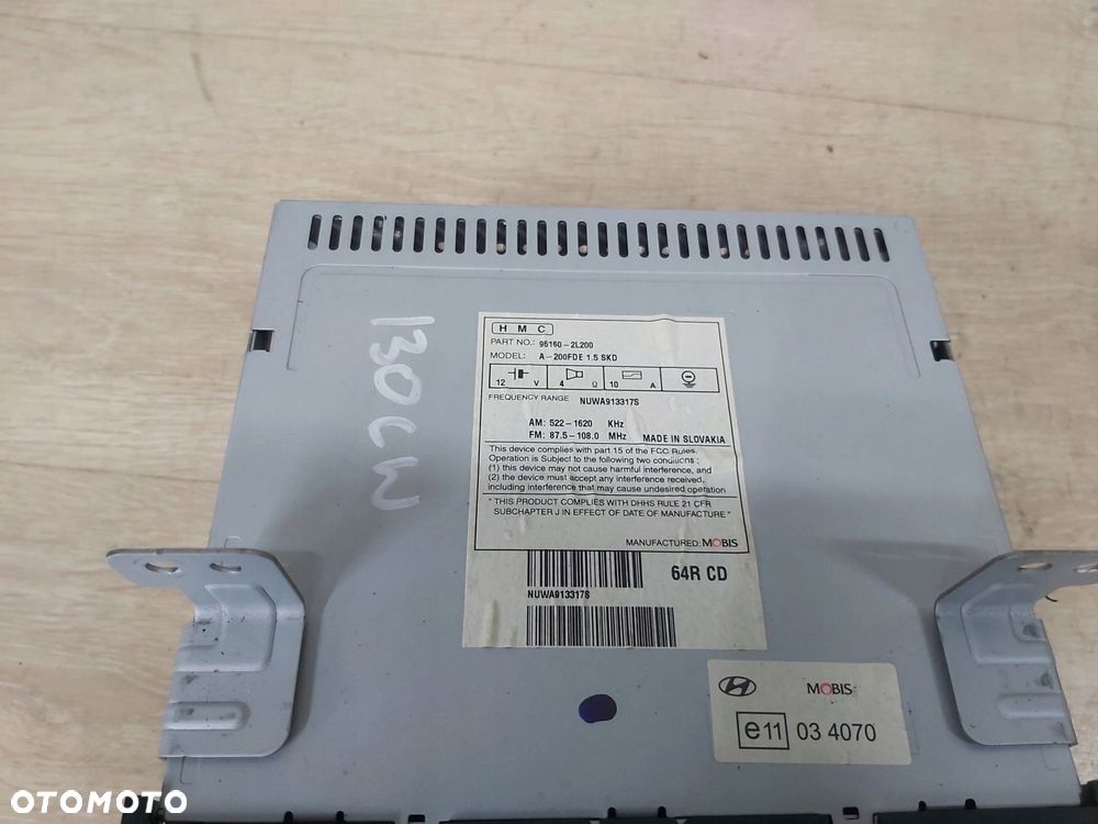 HYUNDAI i30 I CW radio CD radioodtwarzacz 96160-2L200 - 4