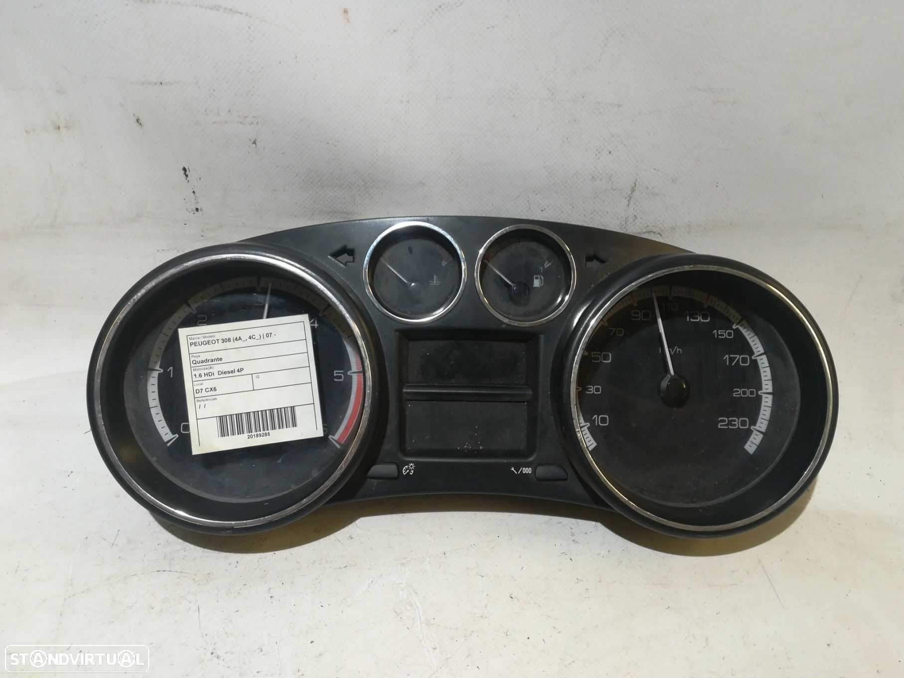 Quadrante / painel de instrumentos PEUGEOT 308 (4A_, 4C_) - 1