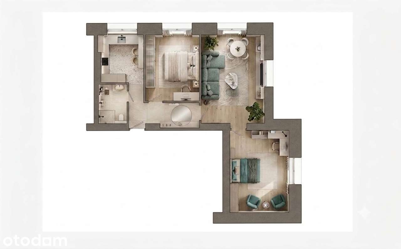 Koniec al. Korfantego - 3 pokoje + garaż w cenie