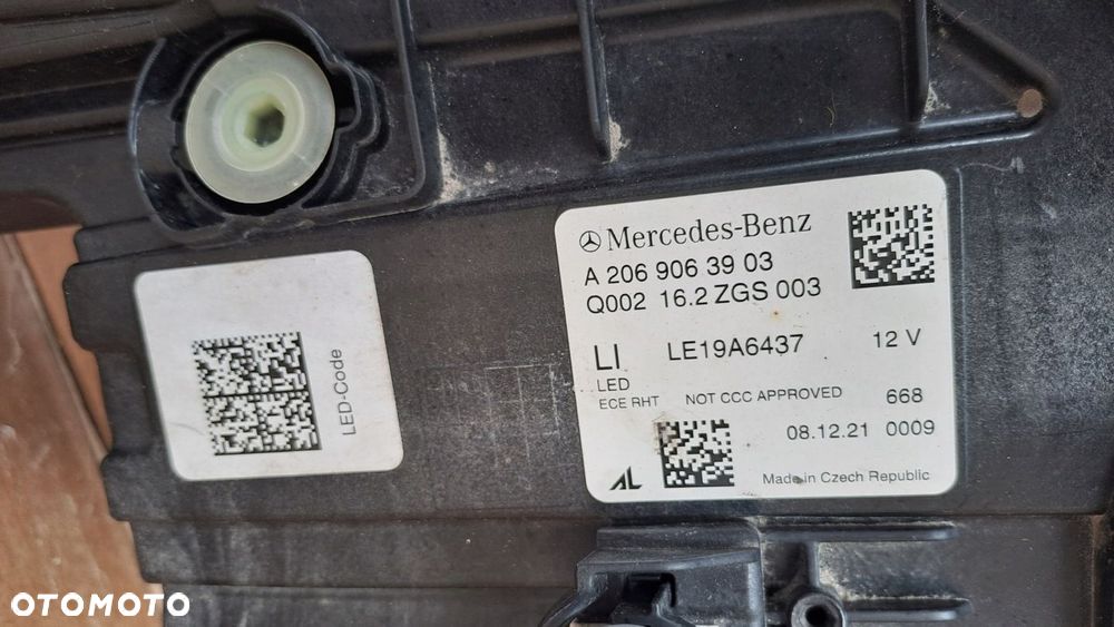 MERCEDES W206 LEWA LAMPA FULL LED UŻYWANA ŁADNA A2069063903 - 6