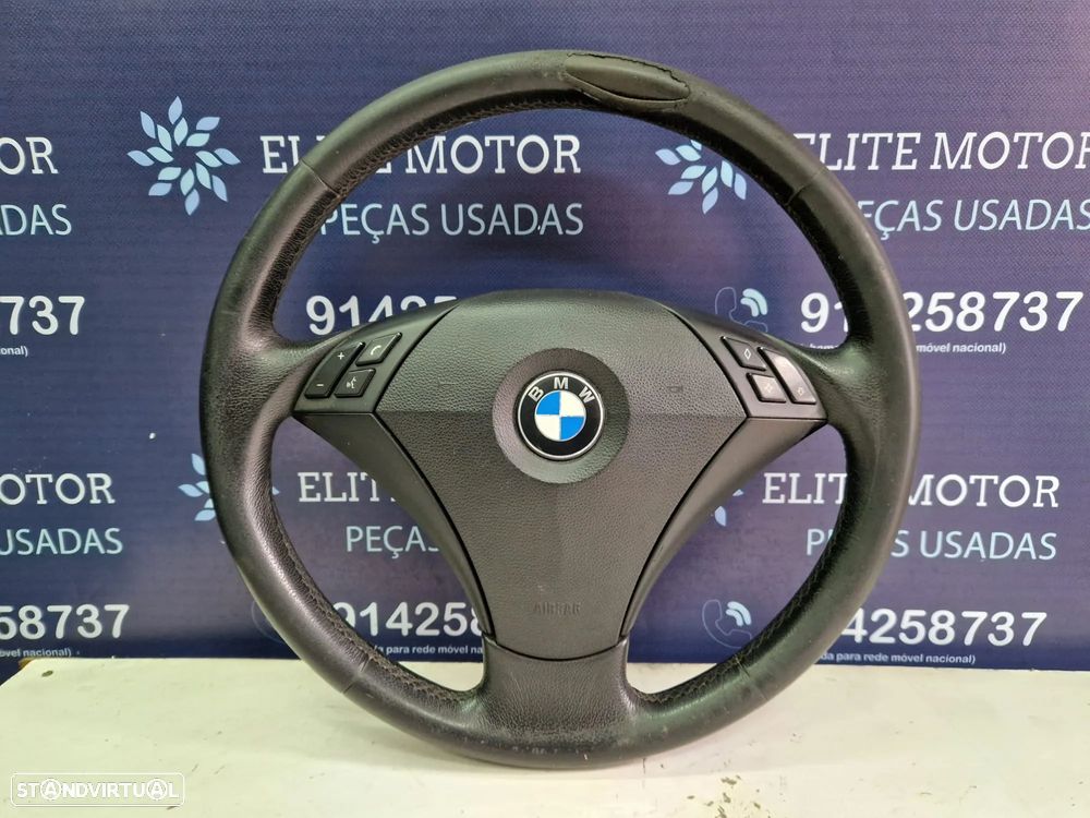 Volante usado pele com airbag BMW SERIE 5 520D E60 PRE LCI - 3