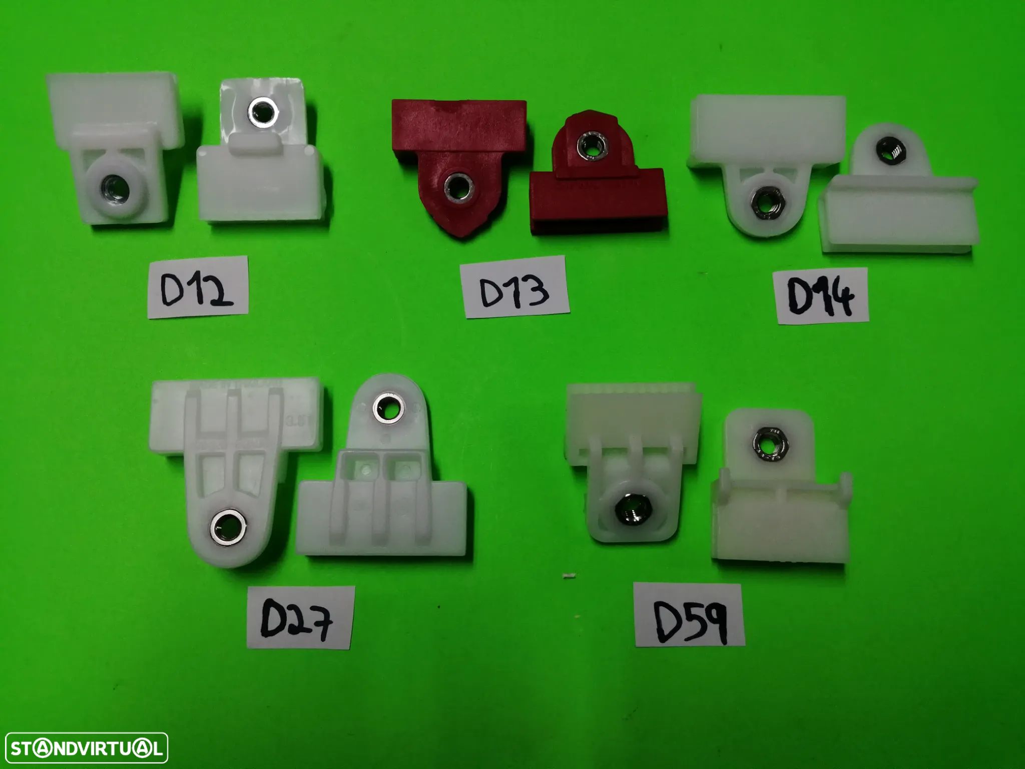 Suporte dos elevadores dos Vidros - Toyota Hilux ; Nissan 720 , D21 e D22 ; Isuzu TFR e D-Max ; Opel Campo ; Bedford Brava. - 1