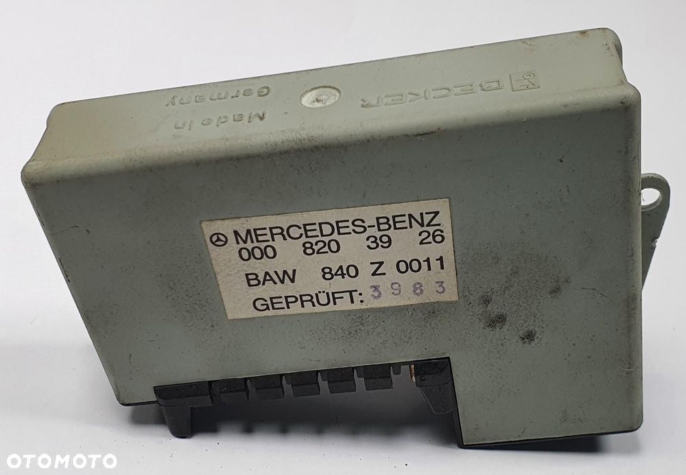 MODUŁ STEROWNIK ALARMU MERCEDES W126 0008203926 - 1
