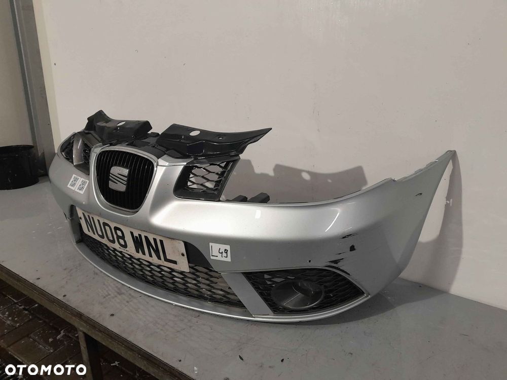 } ZDERZAK PRZÓD PRZEDNI SEAT IBIZA 3 III LIFT FL LS7N SREBRNY HALOGENY - 3