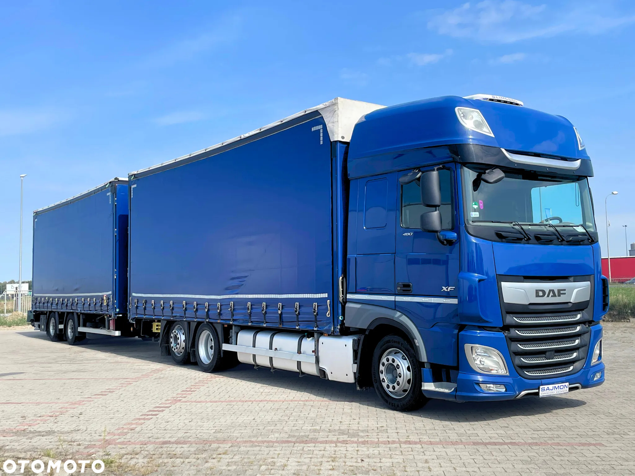 DAF XF 480 / ZESTAW TANDEM 120 M3 / PRZEJAZDOWY / 7,75 M + 7,75 M / SALON PL - 2