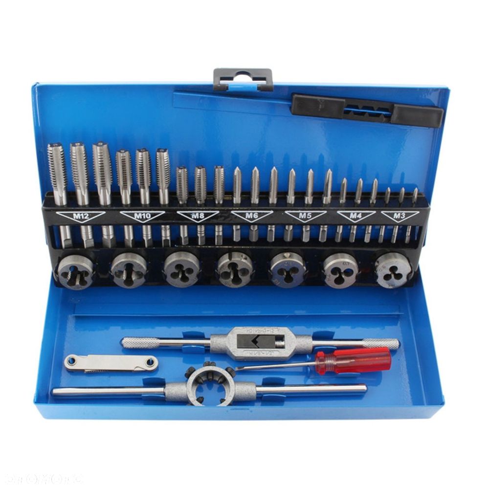 Zestaw gwintowników i narzynek M3-M12 32 el. - 13