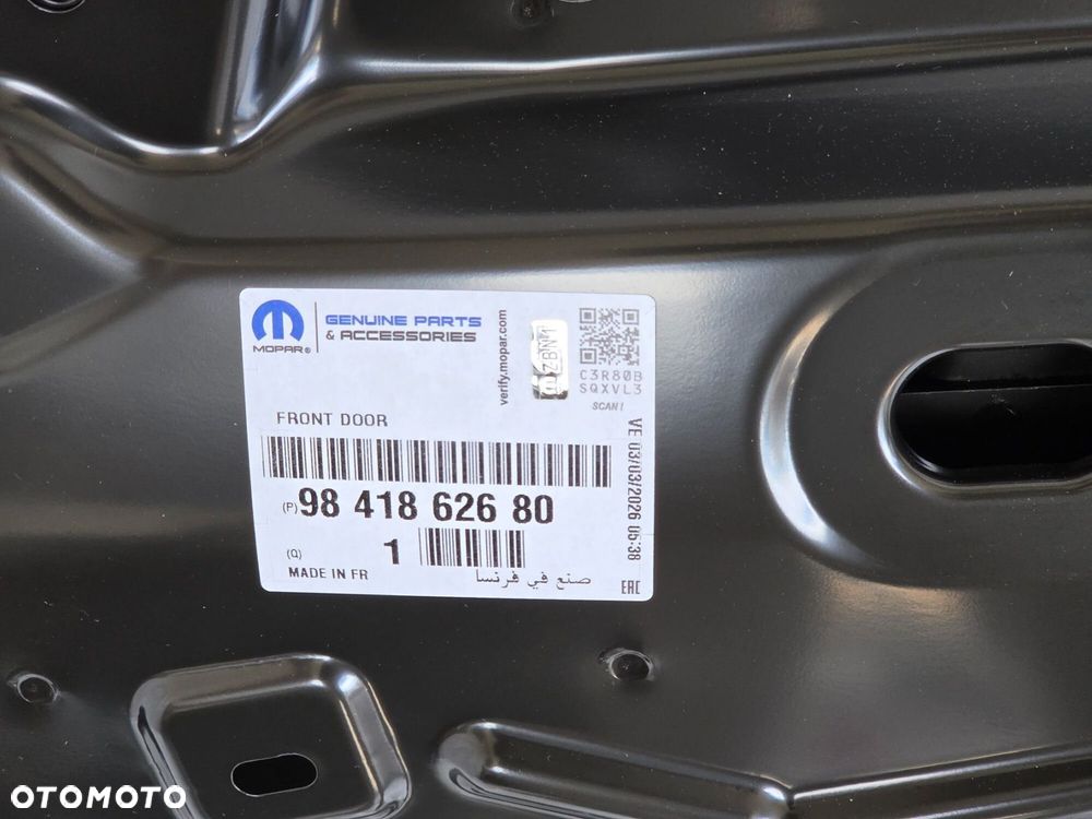 OPEL ASTRA L VI DRZWI PRAWE PRZÓD 9841862680 NOWE ORYGINAŁ - 9