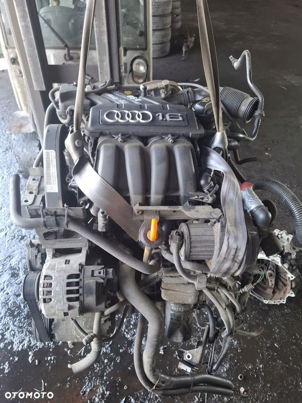 SILNIK BGU SKODA OCTAVIA 2 AUDI A3 II 1.6 8V KOMPLETNY Z OSPRZETEM - 1