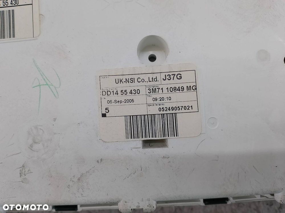 LICZNIK MAZDA 2 ( 03-07 ) 3M7110849MG   DD1455430 1.4 16V - 3