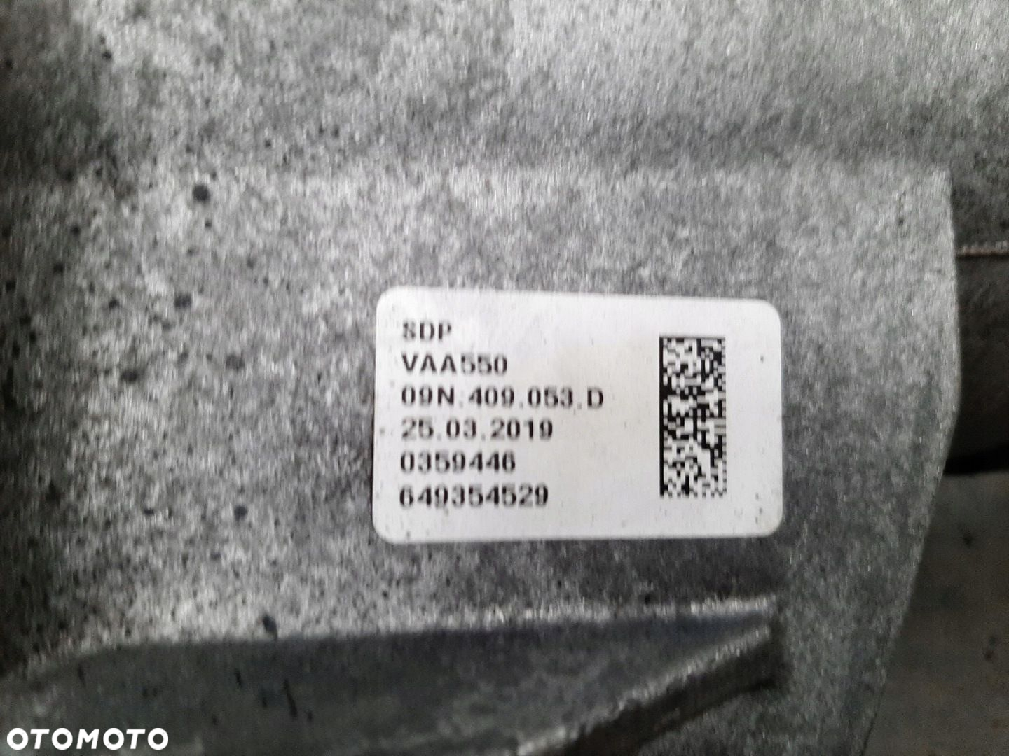 VW T6 multivan KQK REDUKTOR dyfer 09N409053D 4motion 4x4 - 6