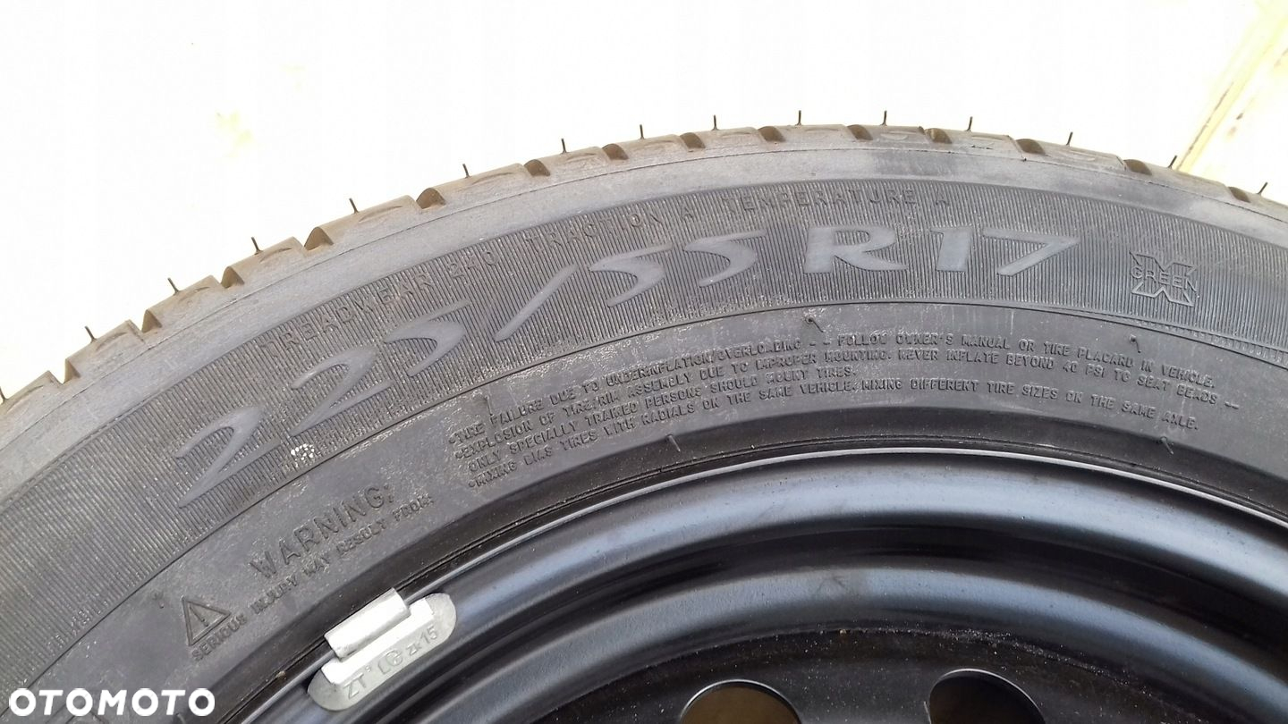 KOŁO ZAPASOWE PSA CITROEN PEUGEOT 5x108 7Jx17 ET32 MICHELIN 225/55/17 - 5