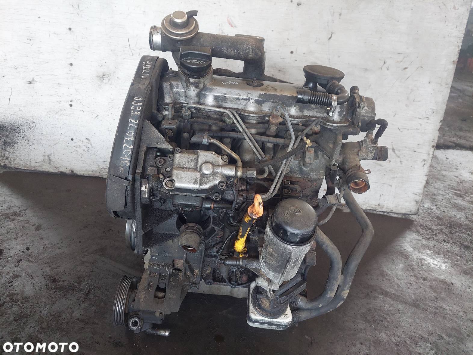 SILNIK DIESEL + POMPA WTRYSKI TURBO AUDI A3 8L 1.9 TDI AGR 038145701A - 1