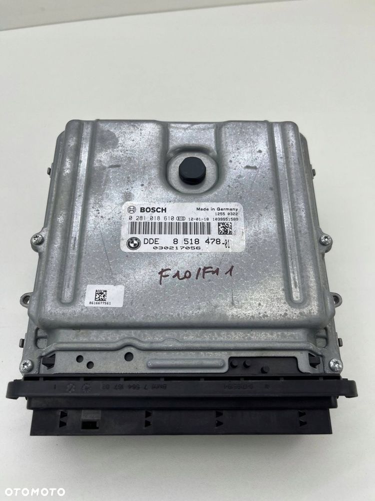BMW 5 F10 F11 N57D30 KOMPUTER STEROWNIK SILNIKA ECU 8518478 - 1