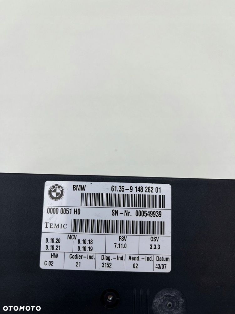 BMW X5 E70 7 E65 MODUŁ STEROWNIK FOTELA 9148262 - 2