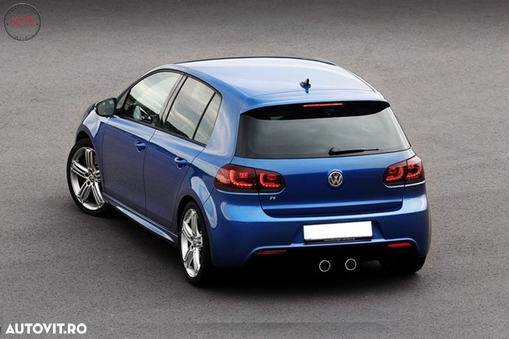 Grila Centrala VW Golf 6 VI (2008-2012) Golf 7 U Design cu Red Strip GTI LED dinam- livrare gratuita - 19