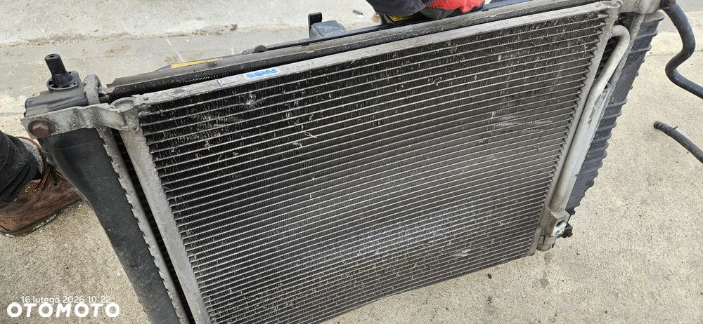 Komplet chłodnic wentylator chłodnicy chłodnica wody klimatyzacji Chevrolet Aveo T250 lift T255 1,2 benzyna 2009r - 5