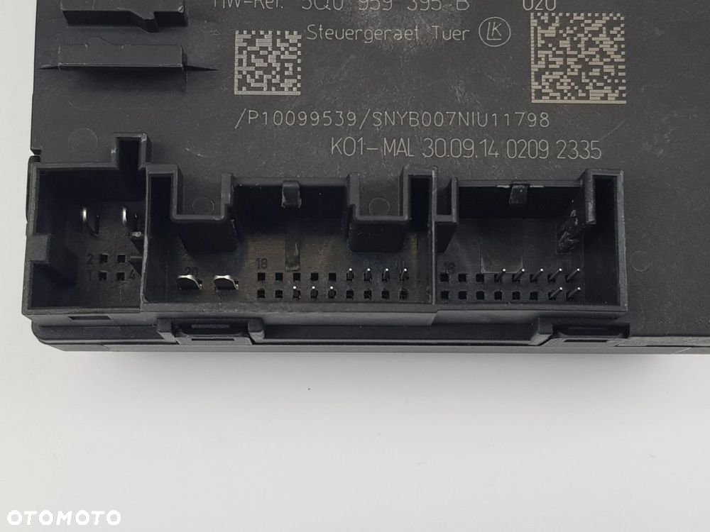 Sterownik Moduł drzwi Lewy Prawy Tył Audi A3 S3 8V 5Q0959395B - 9