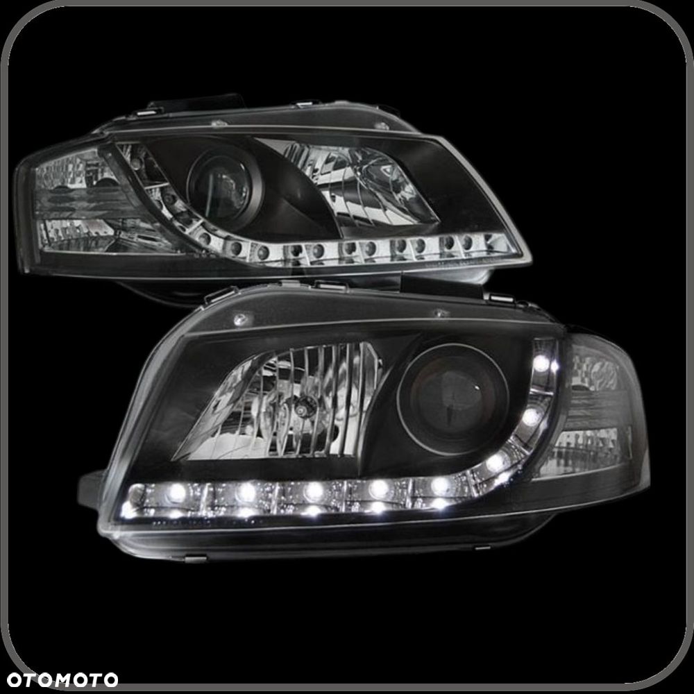 NOWE Lampy Reflektory Do AUDI A3 8P Od 2003 Do 2008 Roku + ŻARÓWKI LED - 2