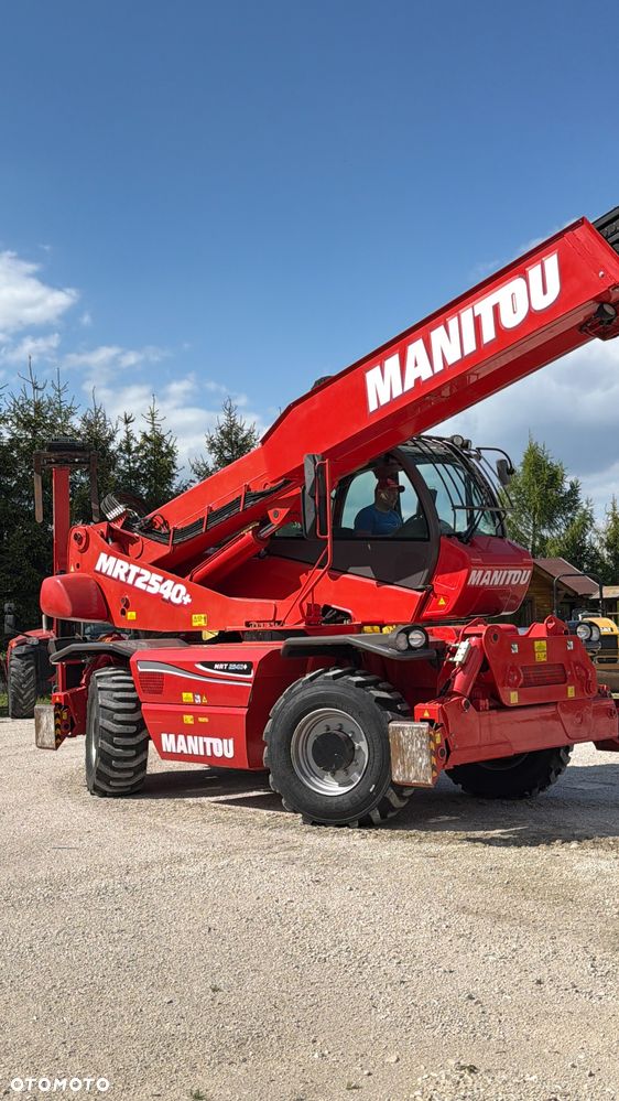 Manitou Ładowarka teleskopowa MANITOU ROTO Mrt 2540 + Privilage 360° obrotowa 2150 2550 1840 PILOT sterowania Kosz Widły manitka silnik Mercedes 2015r Wciagarka dźwig 1 właściciel KLIMA serwisowana Merlo - 2