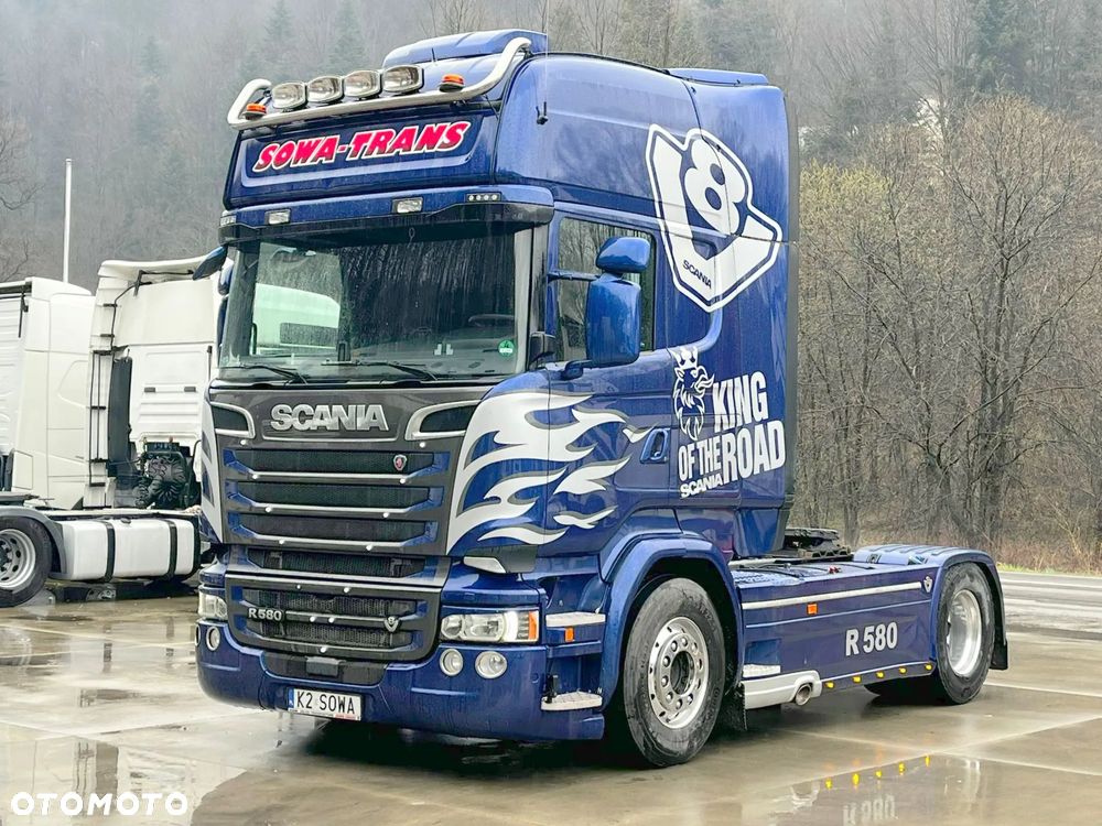 Scania R580 V8 2015 Rok // Automat // Retarder // Cała na poduszkach // ALU // Full // Klima postojowa // Idealna !!! - 1