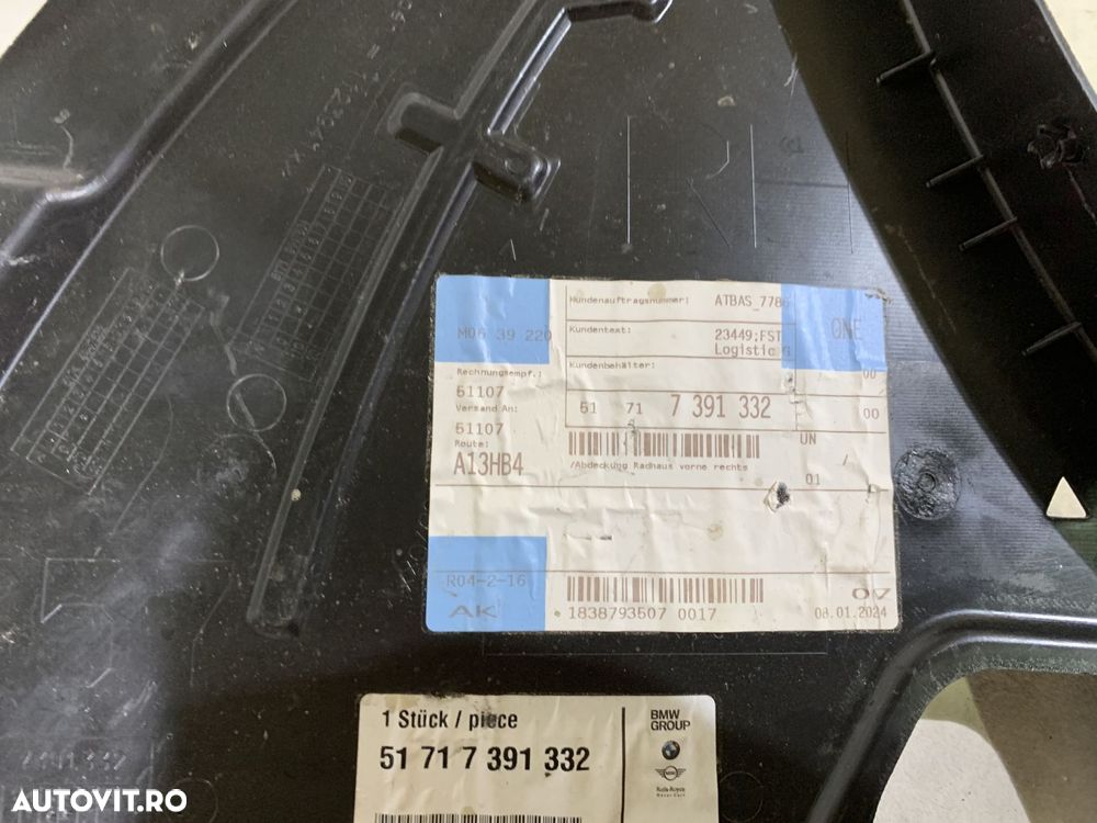 Inchidere bara fata dreapta, Mini Cooper F56, F57, 2014, 2015, 2016, 2017, 2018, 2019, 2020, 2021, 2022, cod origine OE 51717391332. - 5