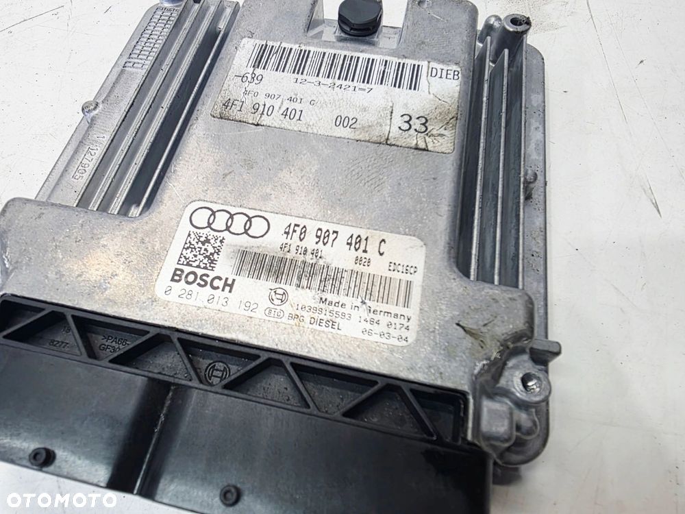 KOMPUTER STEROWNIK SILNIKA AUDI A6 C6 2.7 TDI 4F0907401C 4F1910401 - 3