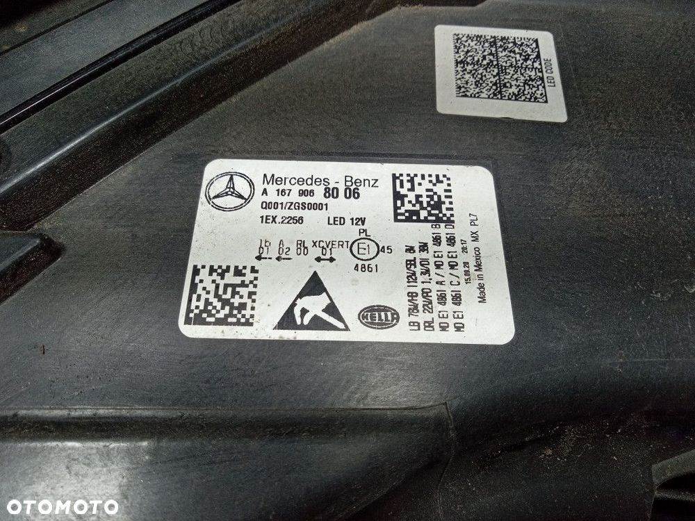 MERCEDES GLS X167 REFLEKTOR PRAWY PRZÓD LAMPA PRZEDNIA A1679068006 - 6