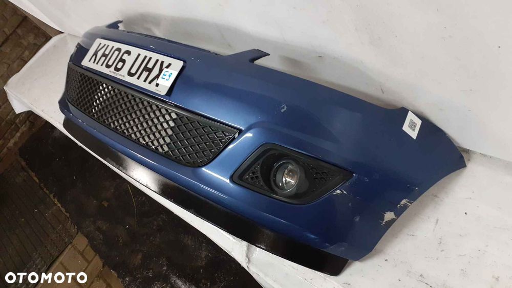 } ZDERZAK PRZÓD PRZEDNI FORD FIESTA MK VI 6 LIFT FL NIEBIESKI HALOGENY USZKODZONY - 4