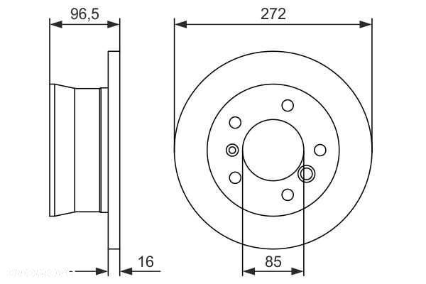 Mercedes Sprinter,LT 96-06 Tarcze hamulcowe tył 272mm+klocki kpl.> - 6