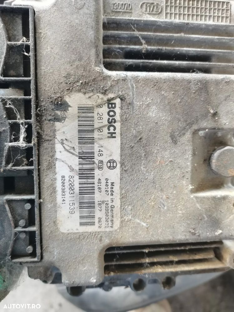 Calculator motor ECU, cod 8200311539, 0281011148, Renault Laguna 2 - 2