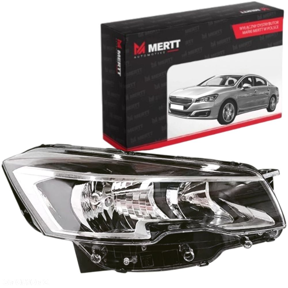 PEUGEOT 508 I 2014-2019 LAMPA REFLEKTOR PRZEDNI PRAWY 9807241180 9809045441 - 1