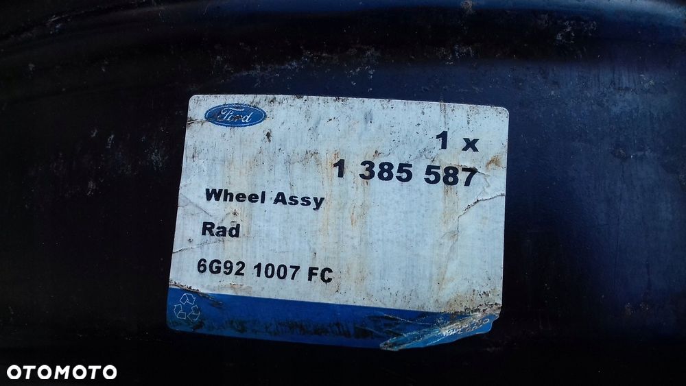 felgi stalowe 6g921007fc ford 6,5jx16" 5x108 - 4