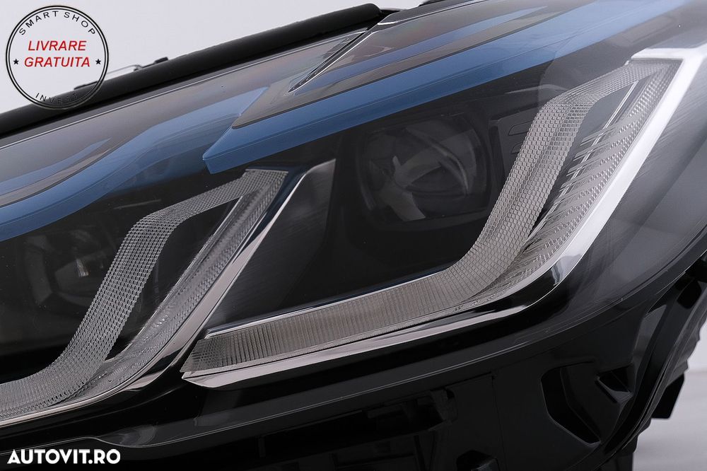 Faruri LED BMW Seria 5 G30 G31 Sedan Touring (2017-2019) LCI Design- livrare gratuita - 4