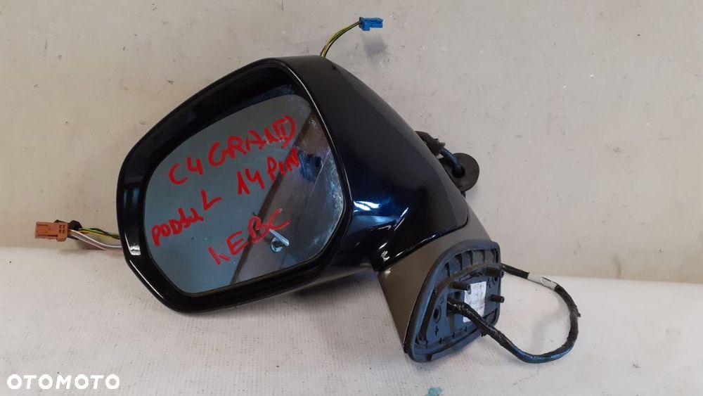 LUSTERKO ELEKTRYCZNE LEWE PODŚWIETLANE CITROEN C4 GRAND PICASSO 14PIN KEBC - 2