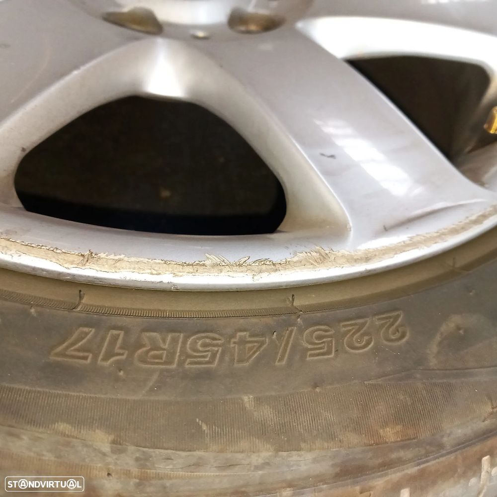 Conjunto jantes r17 bmw e46 com pneus 225 45 r17 - 6