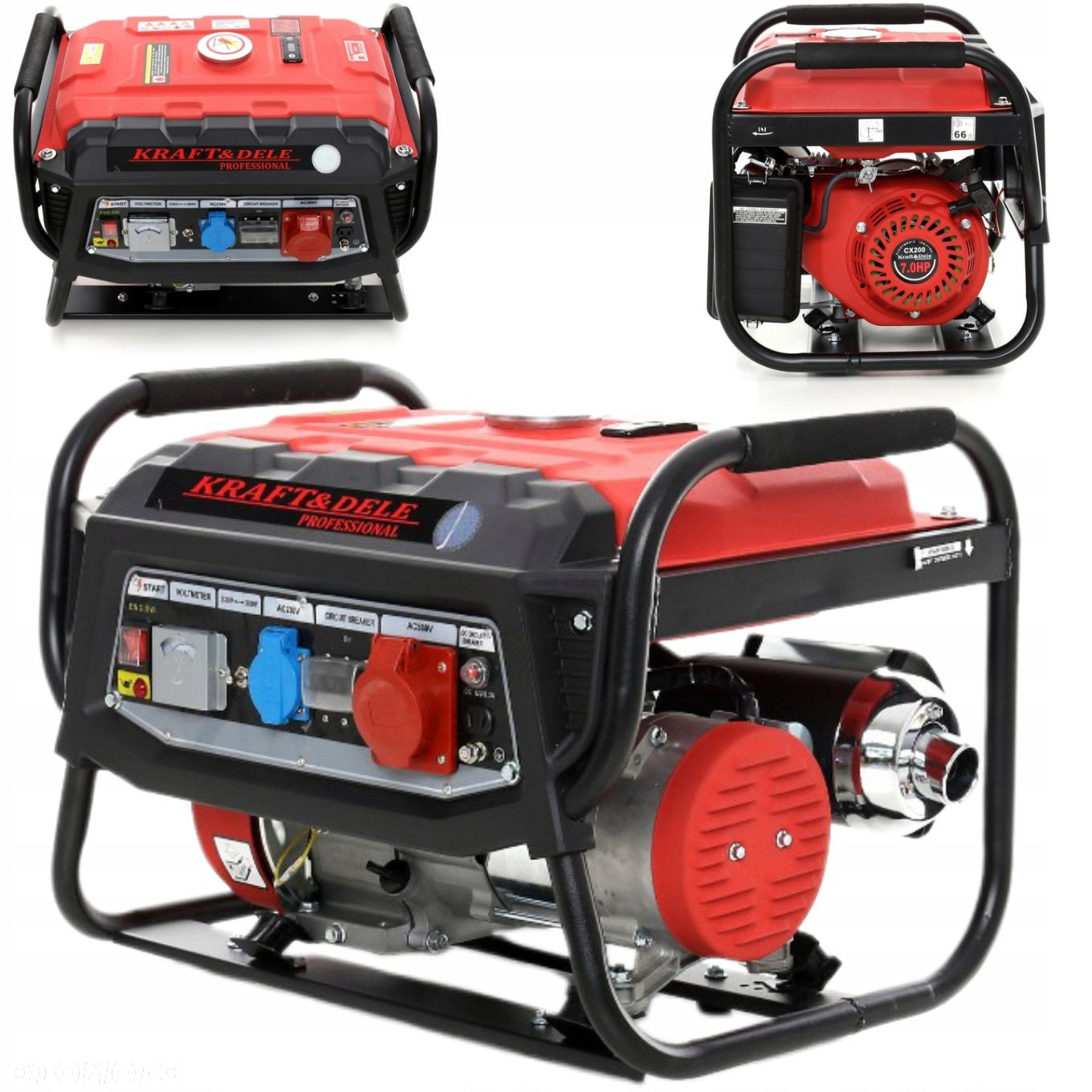 AGREGAT PRĄDOTWÓRCZY 7KM 3 FAZOWY GENERATOR PRĄDU 3000W 12/230/380V KD137 - 11