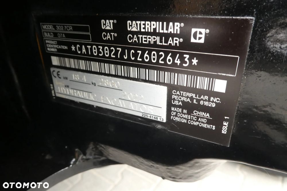 Caterpillar 302,7CR-07A Z NIEMIEC PAŁATILT SPECIALNA EDYCJA - 24