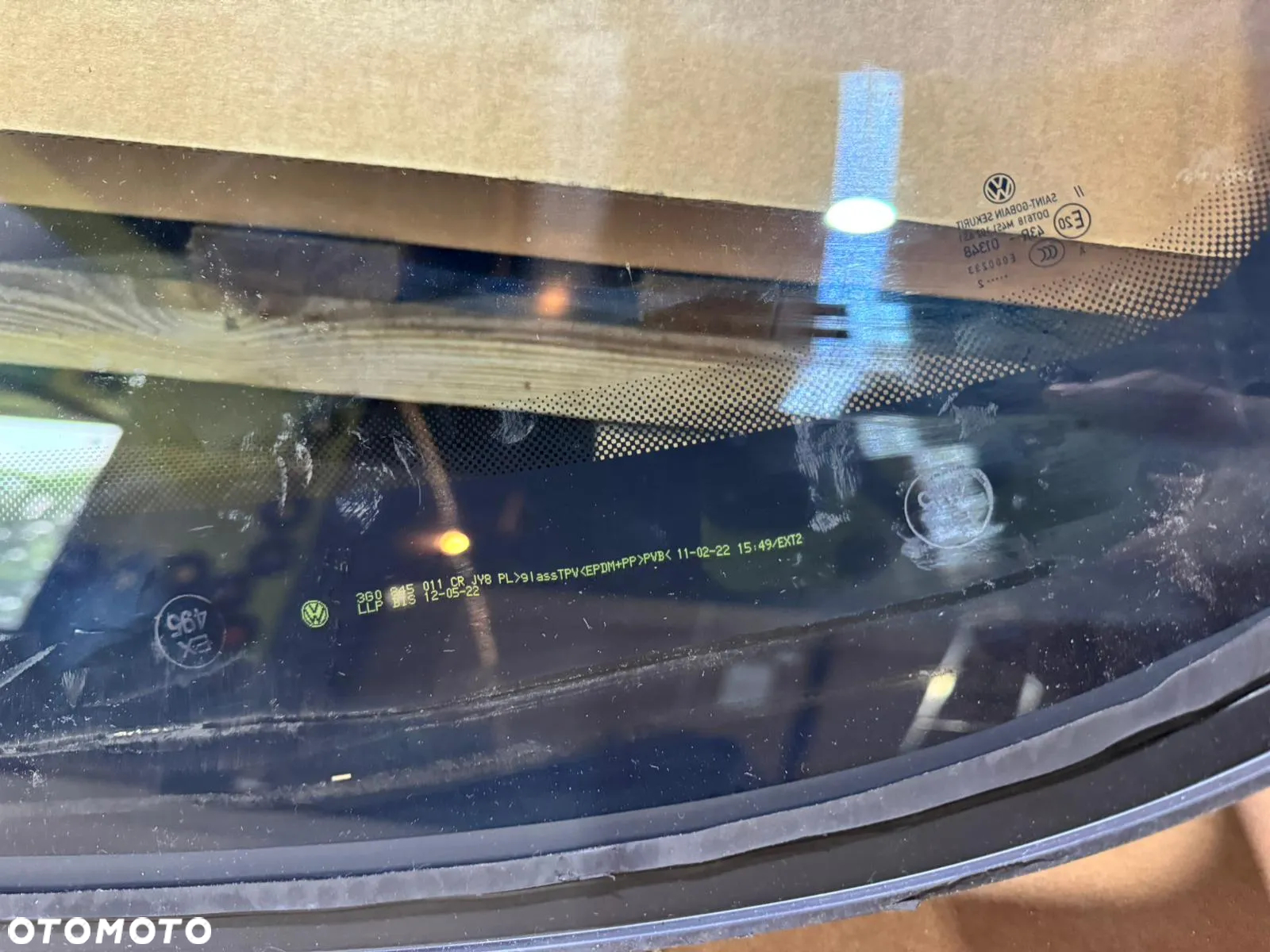 VW PASSAT B8 SZYBA PRZEDNIA CZOŁOWA PODGRZEWANA GRZANA CZUJNIK SENSOR ORYGINAŁ 22 R 2022 ROK 21 2021 2020 R 20 R NOWA! - 12