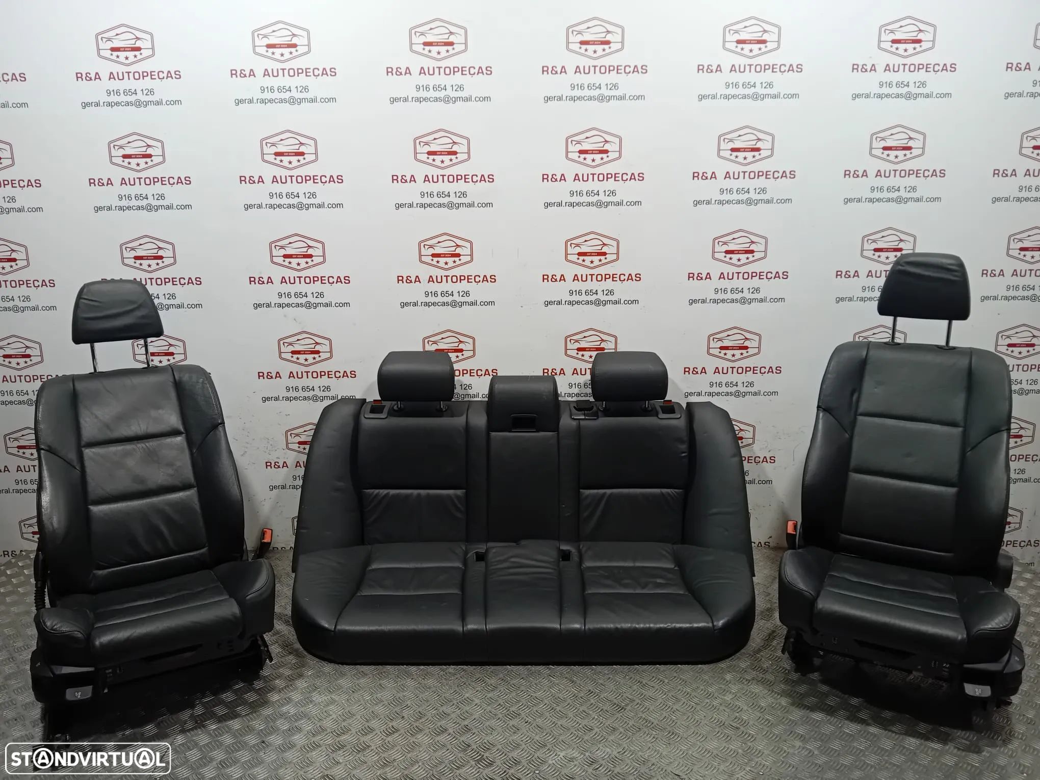 Conjunto de Bancos BMW Serie 5 E61 Pack M em Pele Original - 1